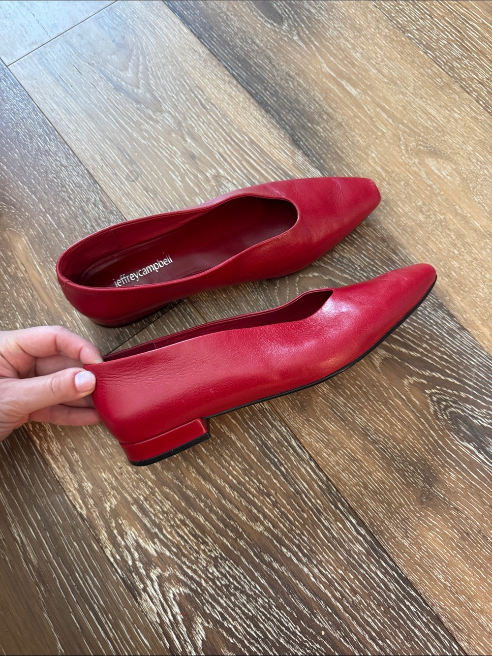 Jeffrey Campbell ‘Hinted’ Ballet Flat in Cherry Red, size 6 - Picture 3 of 7